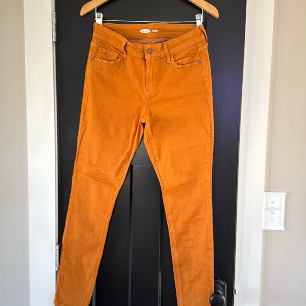 Old navy mustard rockstar skinny
